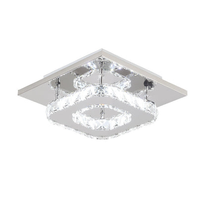 Modern Minimalist LED Crystal Ceiling Light