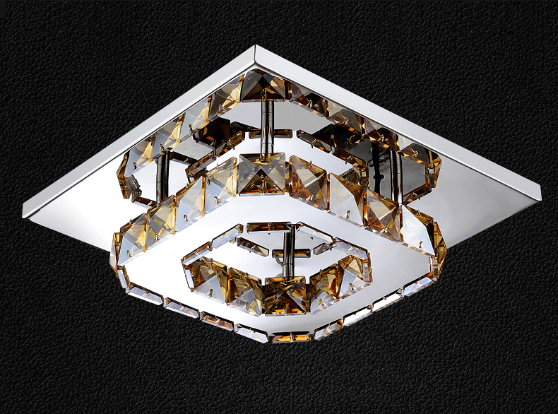 Modern Minimalist LED Crystal Ceiling Light