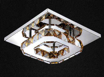 Modern Minimalist LED Crystal Ceiling Light