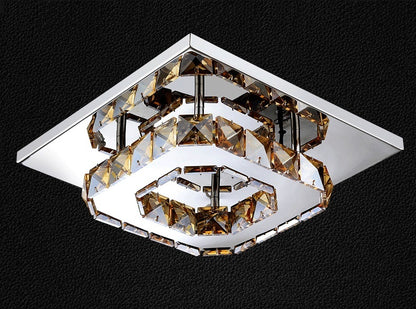 Modern Minimalist LED Crystal Ceiling Light